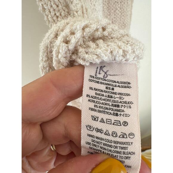 Free People Hold On Knit Racerback Tunic Boho Crochet Knit Sweater Tank Top - Picture 7 of 8